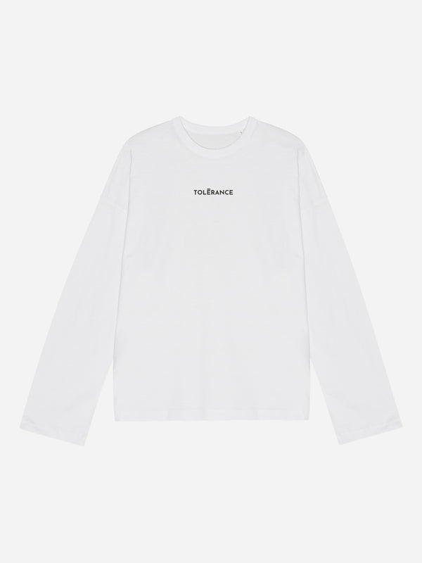 THE ORGANIC OVERSIZED LS TEE - WHITE