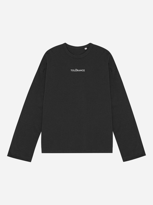 THE ORGANIC OVERSIZED LS TEE - BLACK